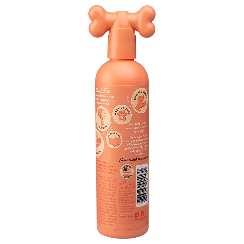 Bitiba Pet Head Shampoo Quick Fix 2in1 Smaltimento dello stoccaggio
