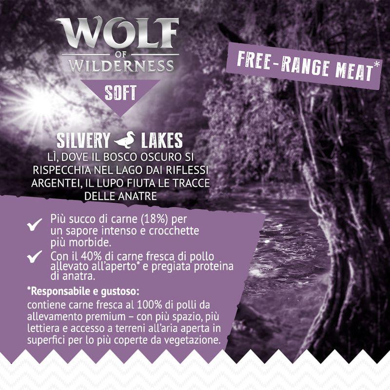 Bitiba Wolf of Wilderness Wolf of Wilderness Mini Soft Silvery Lakes 350 g Nuovo