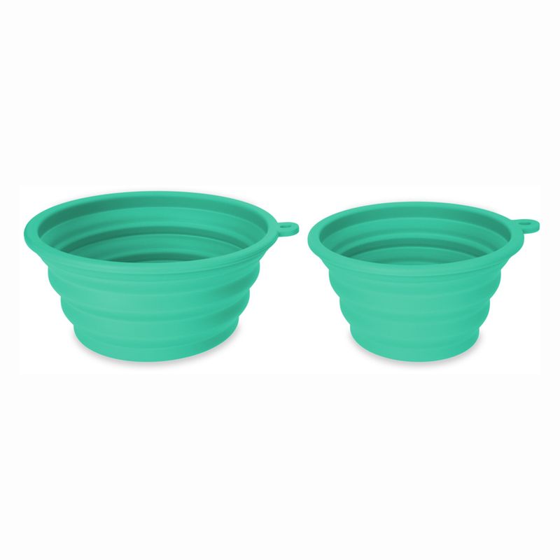Bitiba Ciotola da viaggio TIAKI in silicone turchese Vendita