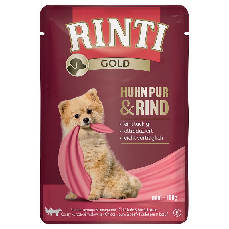 Bitiba RINTI Gold 10 x 100 g Alimento umido per cani Soddisfazione Garantita