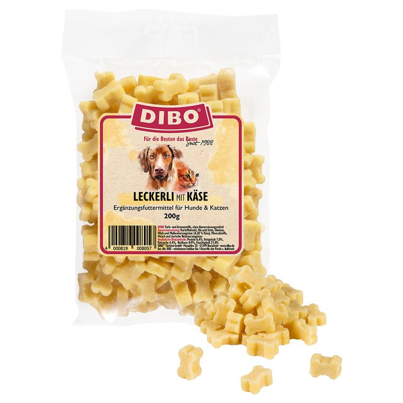 Bitiba DIBO Bocconcini con Formaggio Snack per cane Duty-free