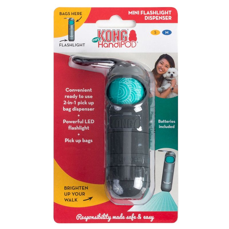 Bitiba KONG HandiPOD Mini Dispenser di sacchetti igienici & Torcia Vendita Calda
