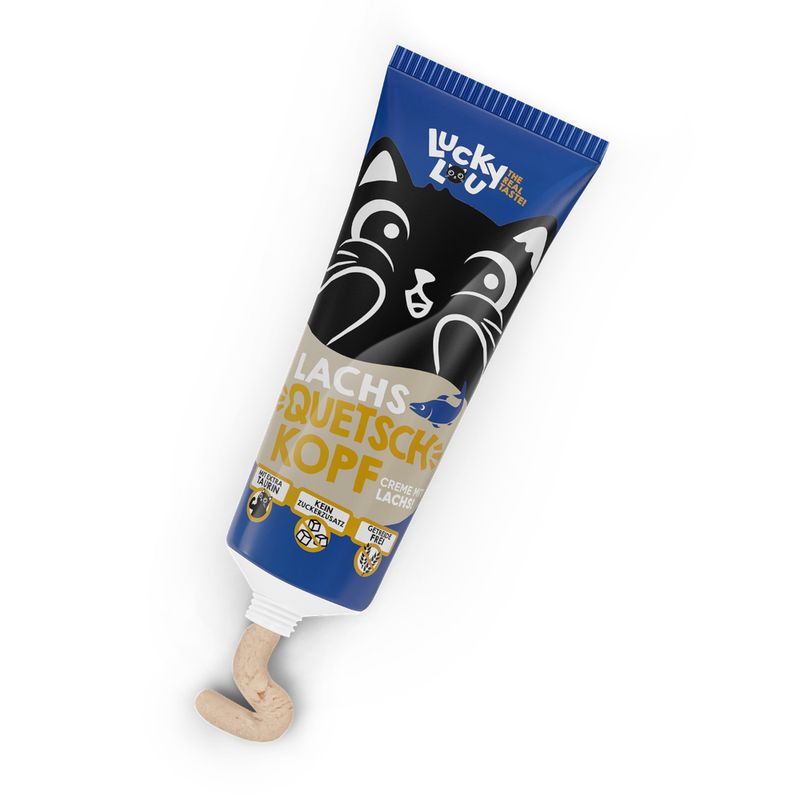 Bitiba Lucky Lou Squeeze Heads Salmone Snack per gatto Shopping online