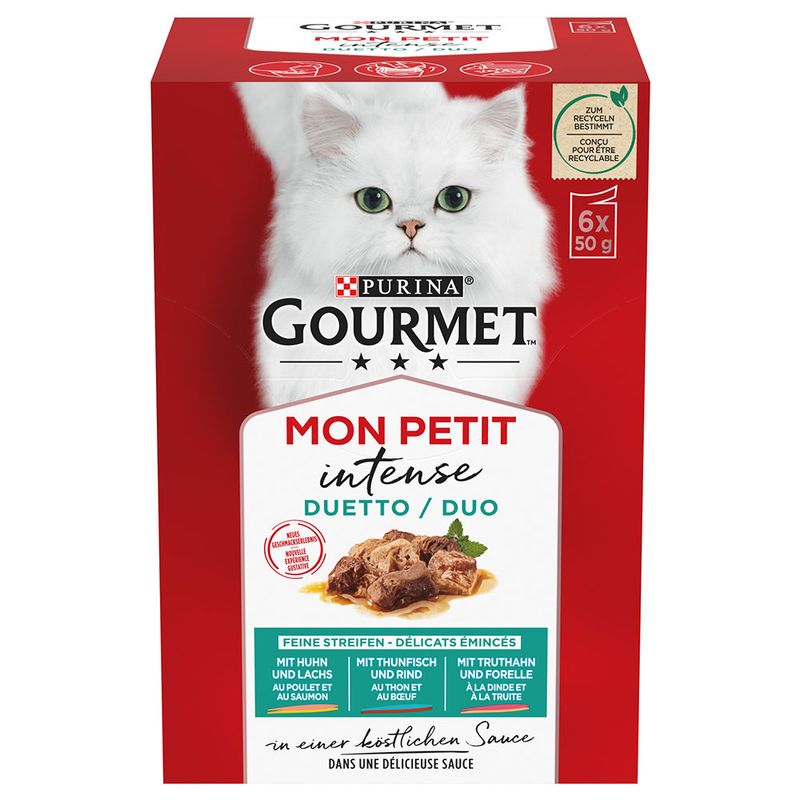 Bitiba Fai scorta Gourmet Mon Petit 48 x 50 g Alimento umido per gatti Offerta Pasqua