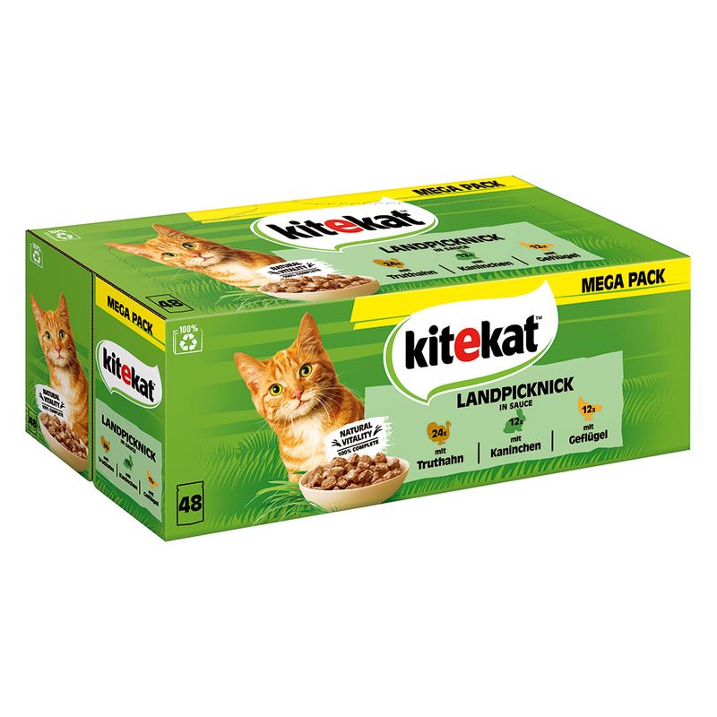 Bitiba Kitekat in buste 48 x 85 g Umido per gatto Offerta Anniversario