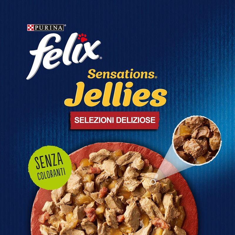 Bitiba Maxi formato: 120 x 85 g Felix Sensations in Gelatina umido per gatti Grandi sconti