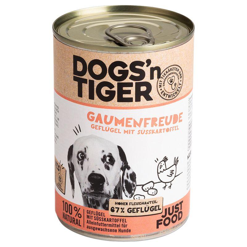 Bitiba Fai scorta Dogs'n Tiger Adult 12 x 400 g umido cane Super Saving Price