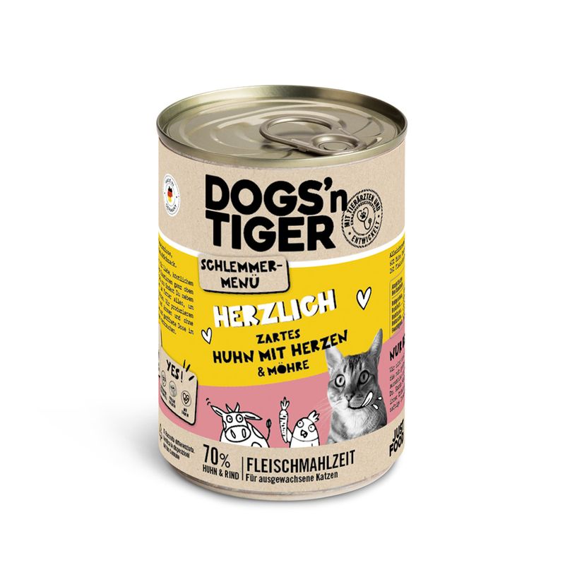 Bitiba Dogs'n Tiger Menù Gourmet 12 x 400 g Umido per gatto Ultimi tre giorni