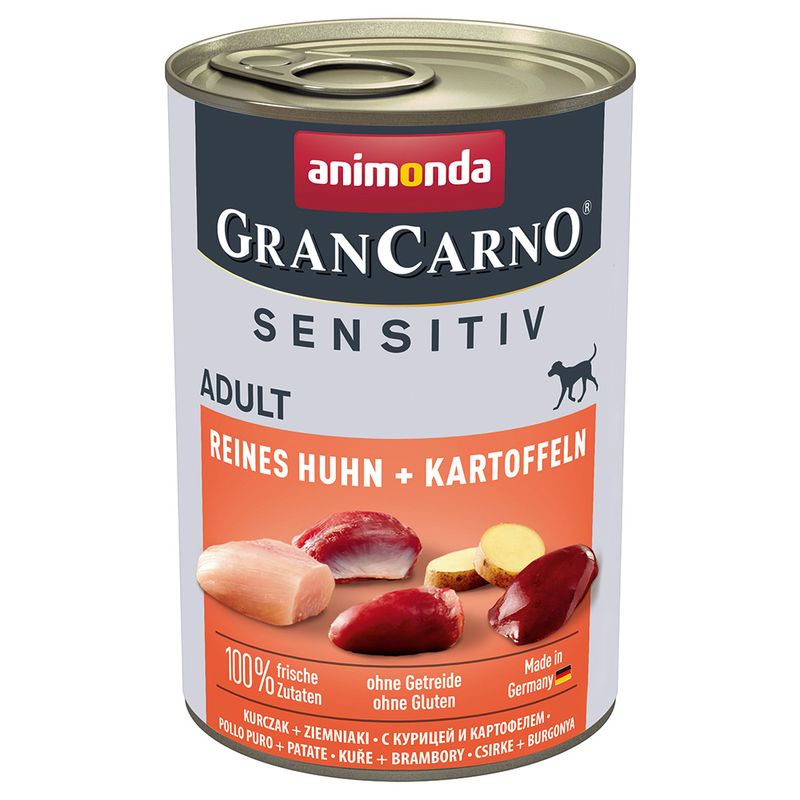 Bitiba animonda GranCarno Adult Sensitive 24 x 400 g umido per cane Fino al 65% di sconto