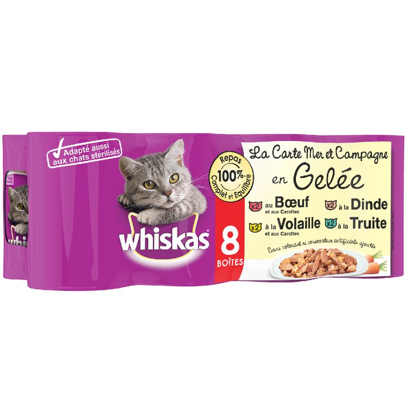 Bitiba Fai scorta Whiskas La Carte 24 x 390 / 400 g Trasporto libero internazionale