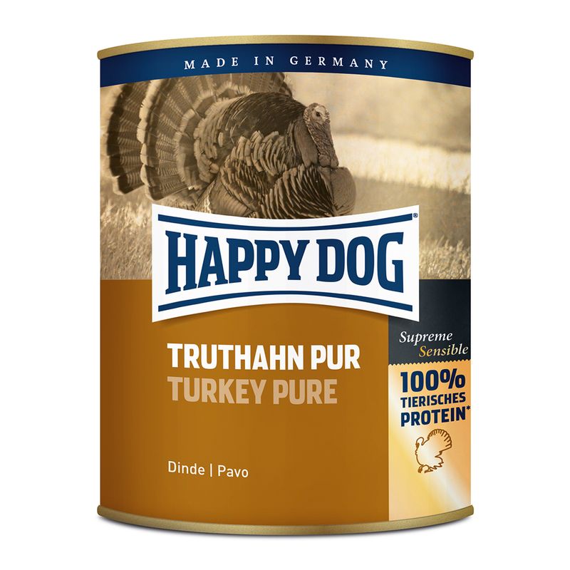 Bitiba Fai scorta Happy Dog Sensible Pure 24 x 800 g Alimento umido per cani Esporta salva