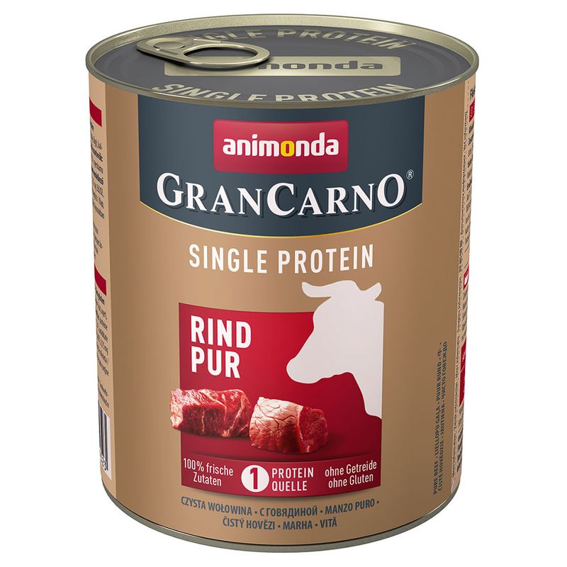 Bitiba Fai scorta animonda GranCarno Adult Single Protein 24 x 800 g Qualità