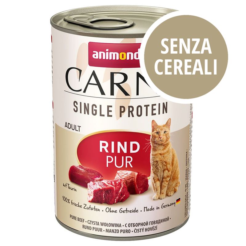 Bitiba Fai scorta animonda Carny Single Protein Adult 24 x 400 g Vendita