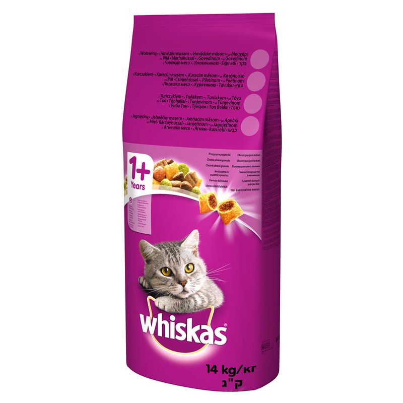 Bitiba Multipack 2 x 14 kg Whiskas Crocchette per gatti Qualità Garantita