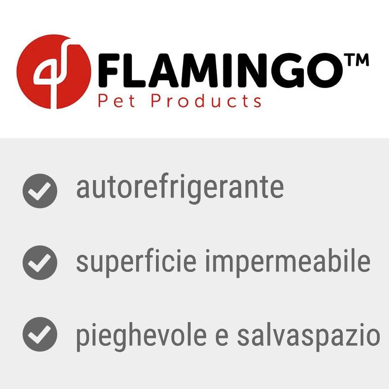 Bitiba Tappetino rinfrescante Flamingo Frosty blu Negozio