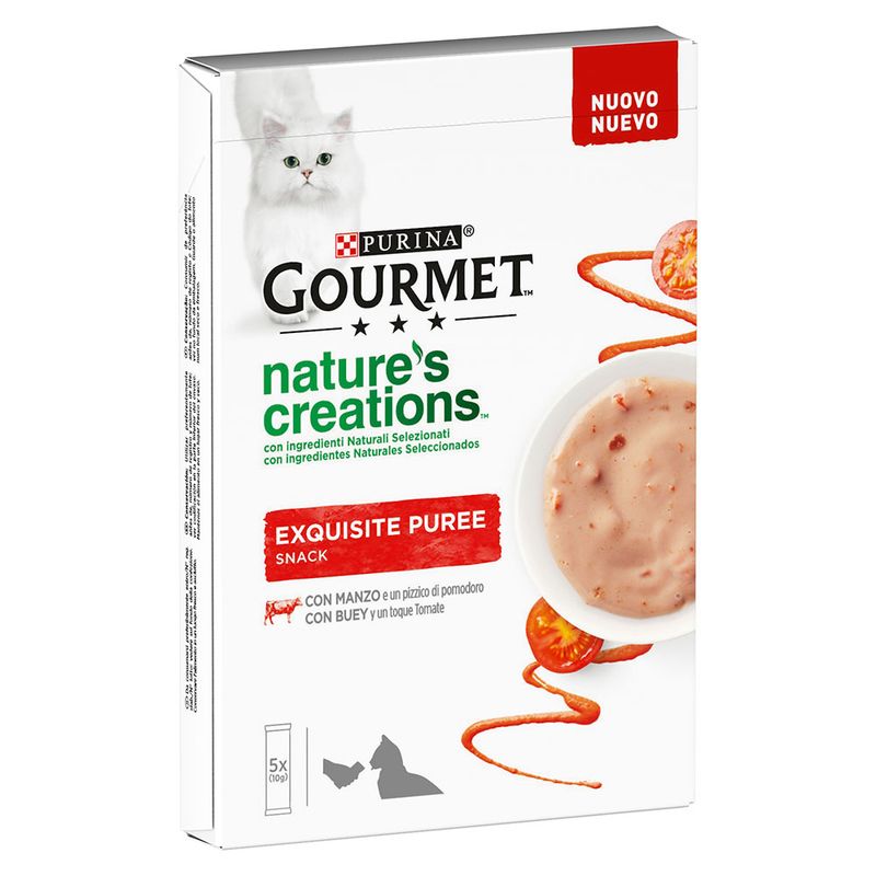 Bitiba Gourmet Nature's Creations Exquisite Puree Snack 5 x 10 g Vendite stagionali