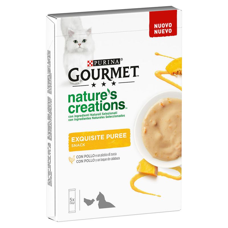 Bitiba Gourmet Nature's Creations Exquisite Puree Snack 5 x 10 g Vendite stagionali