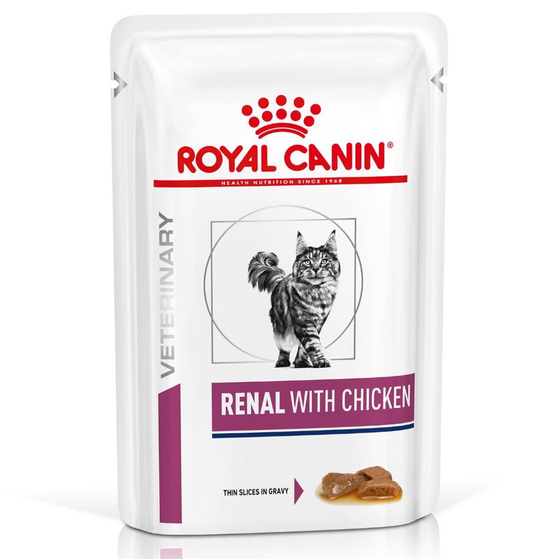 Bitiba Royal Canin Renal Feline Veterinary Alimento umido per gatti Smaltimento dello stoccaggio