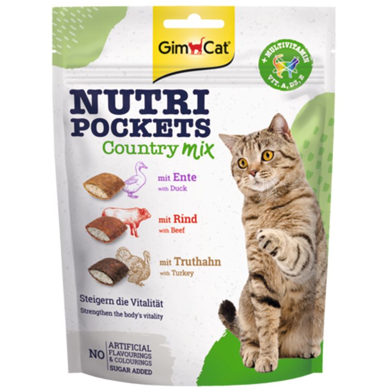 Bitiba GimCat Nutri Pockets Snack per gatti Vendita calda