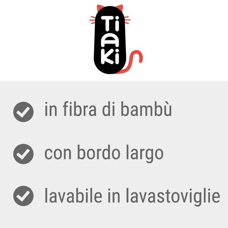 Bitiba Ciotola in bambù per gatti TIAKI Liquidazione