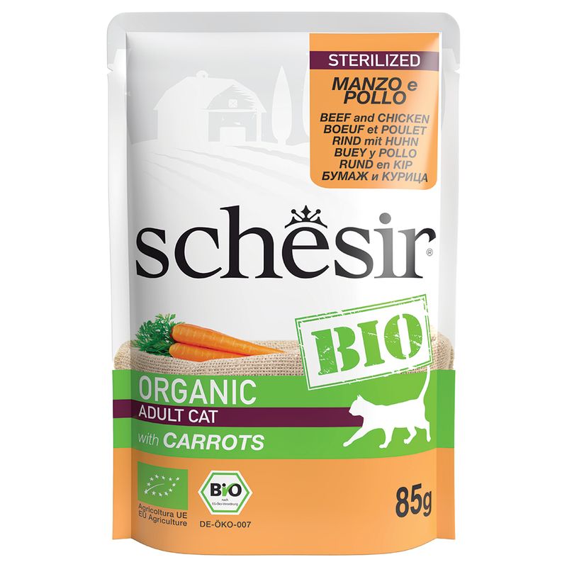 Bitiba Schesir Bio Buste 8 x 85 g Umido per gatto