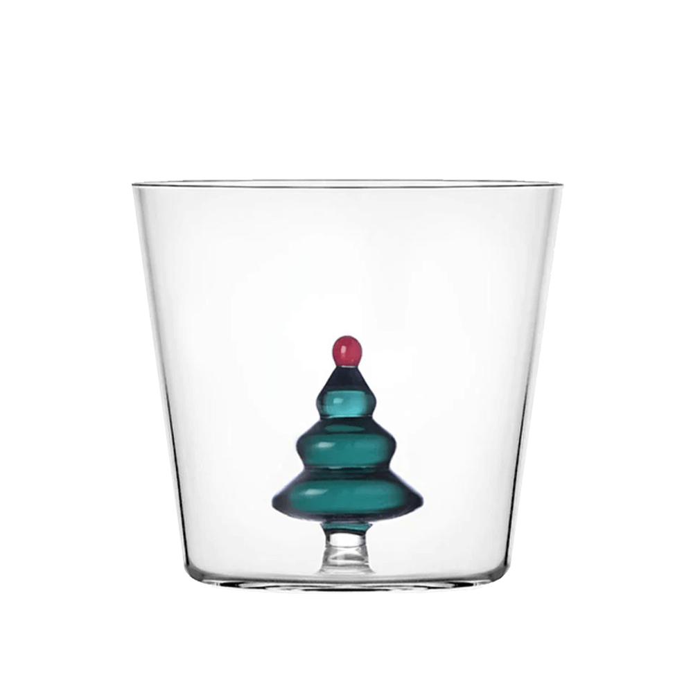Sbam Design Bicchiere di vetro – Alberi di Natale colorati Novità
