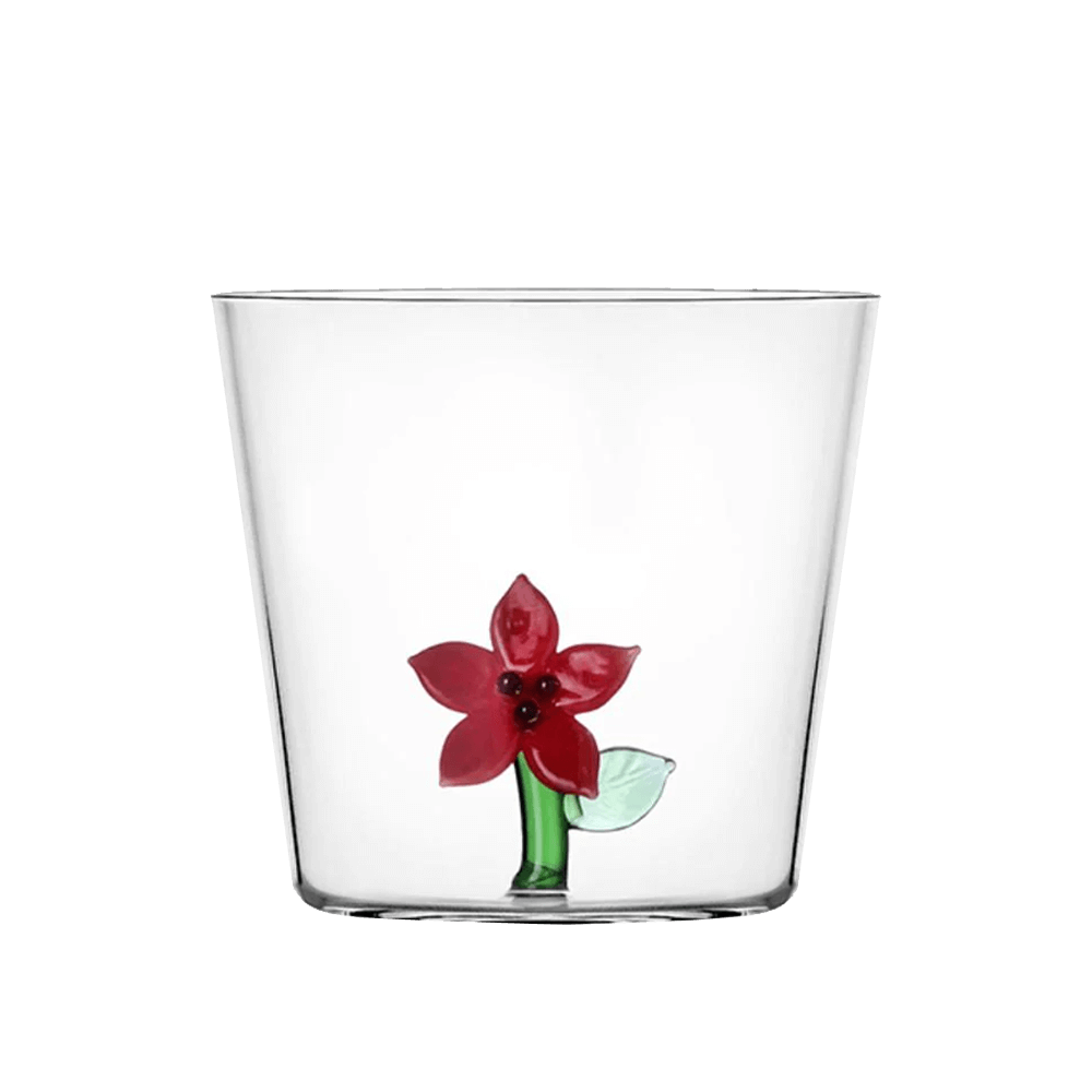 Sbam Design Bicchiere di vetro – Flowers Offerta