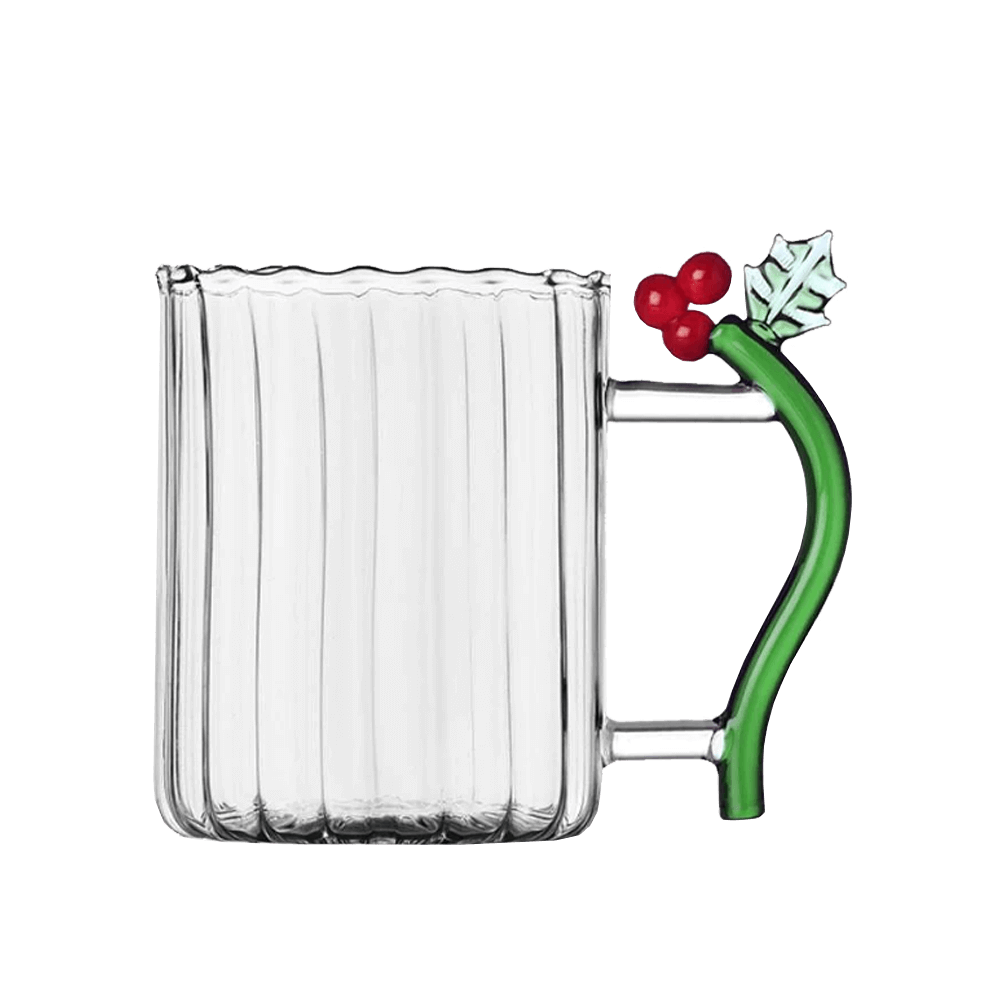 Sbam Design Tazza in vetro – Christmas Flowers Online