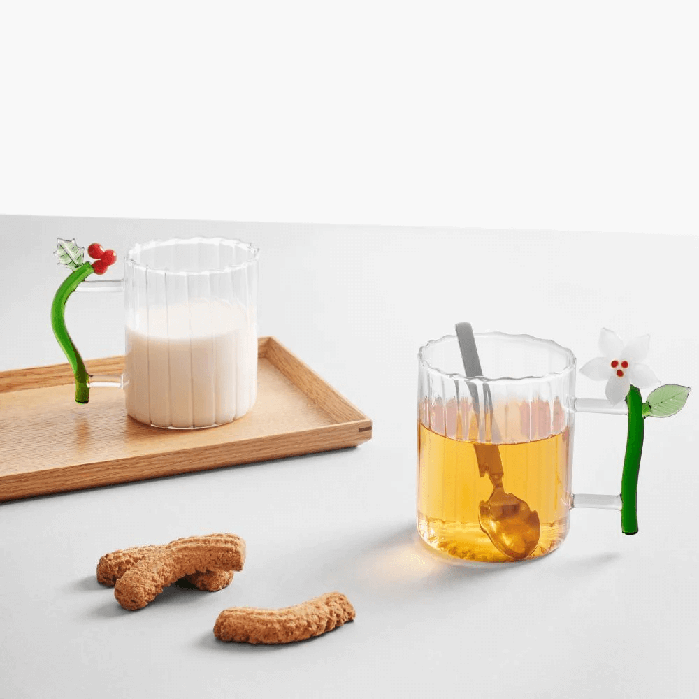 Sbam Design Tazza in vetro – Christmas Flowers Online