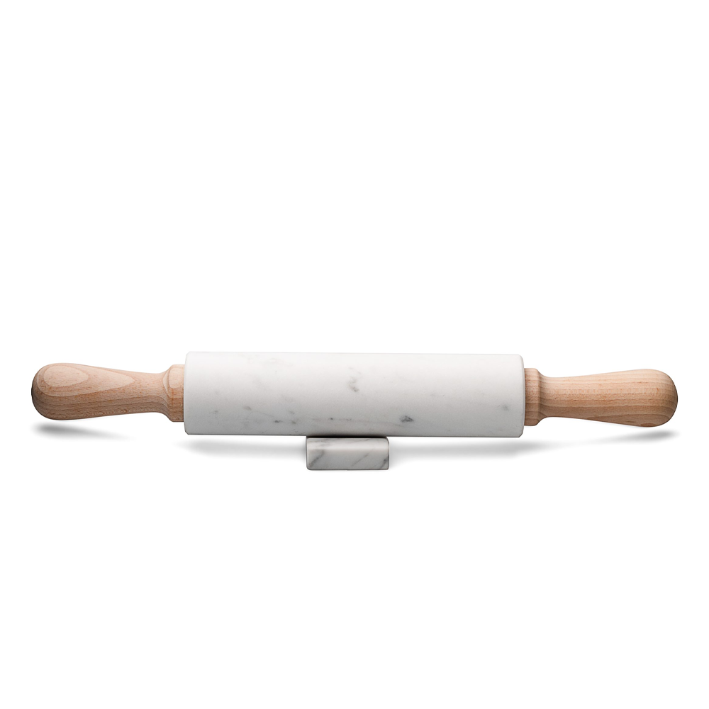 Sbam Design Mattarello in marmo bianco carrara e legno Promozione