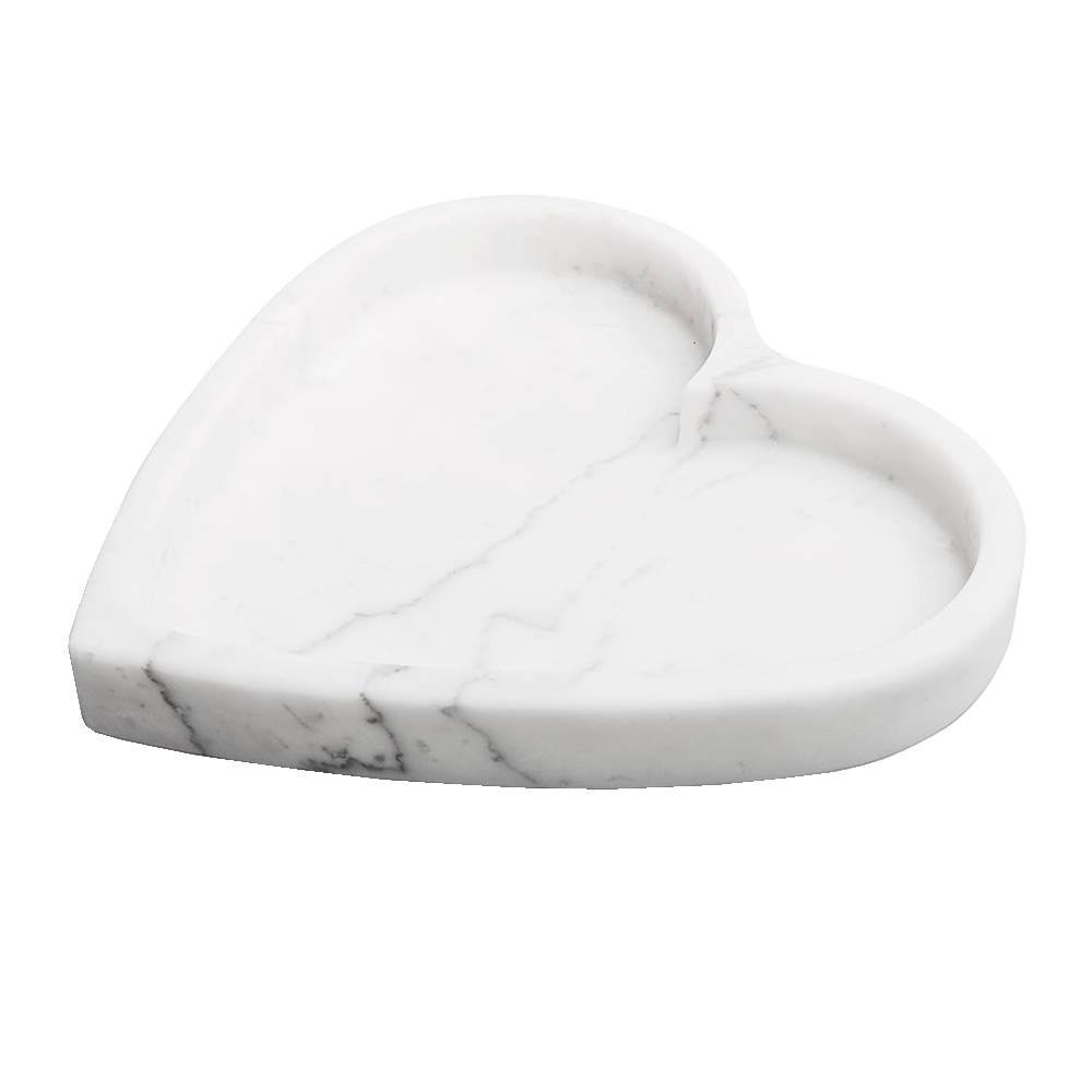 Sbam Design Contenitore a cuore in marmo bianco di carrara Soddisfazione Garantita