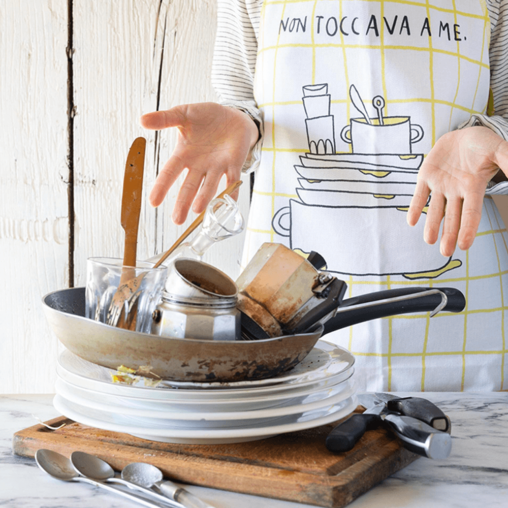Sbam Design Grembiule in cotone “E comunque non toccava a me” Qualità Garantita