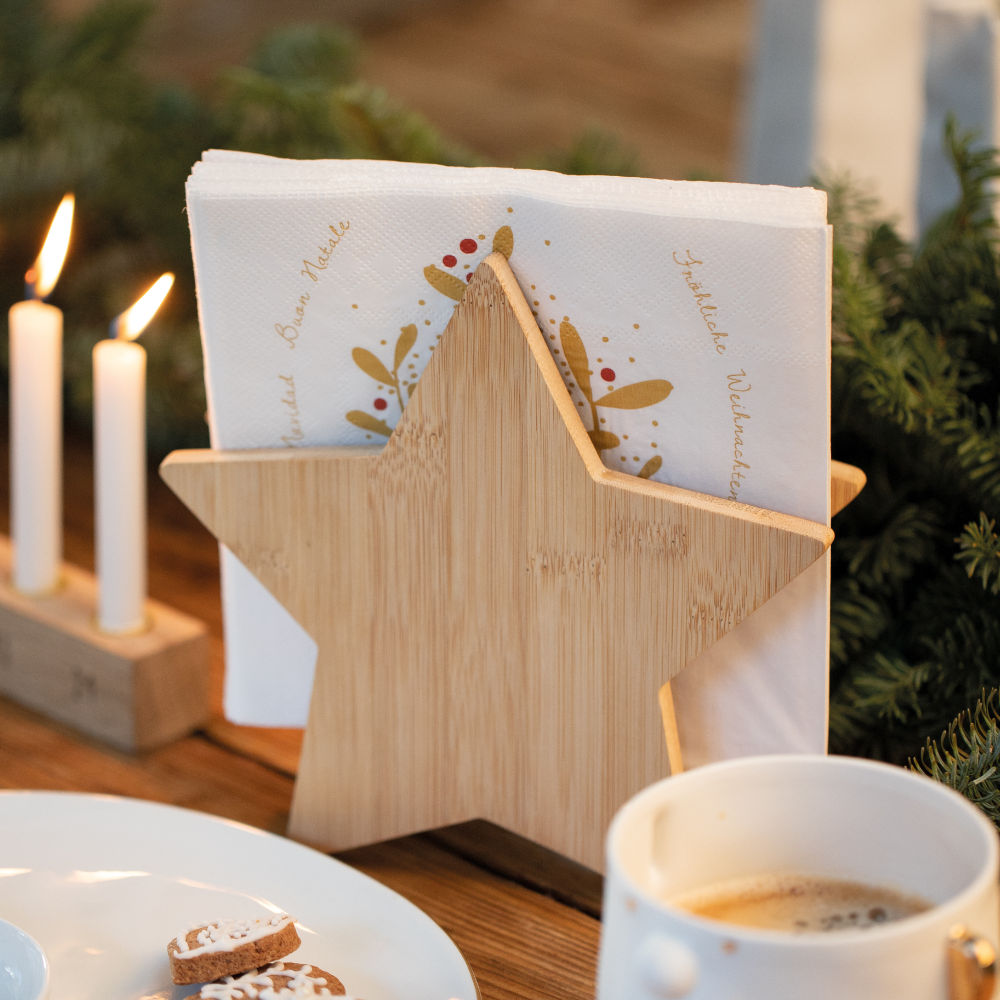 Sbam Design Portatovaglioli in legno – Stella Promozione Limitata