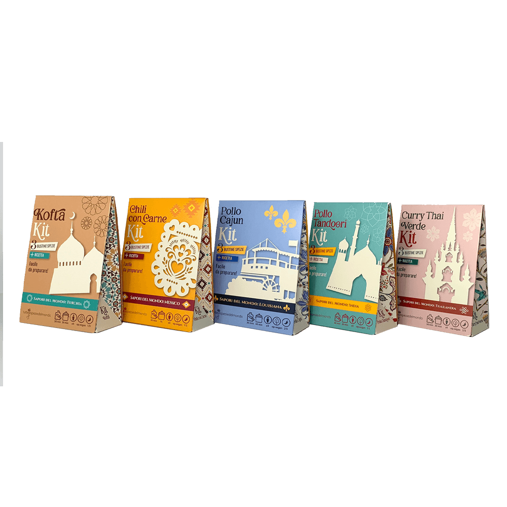 Sbam Design Box di cinque kit ricette del mondo Online