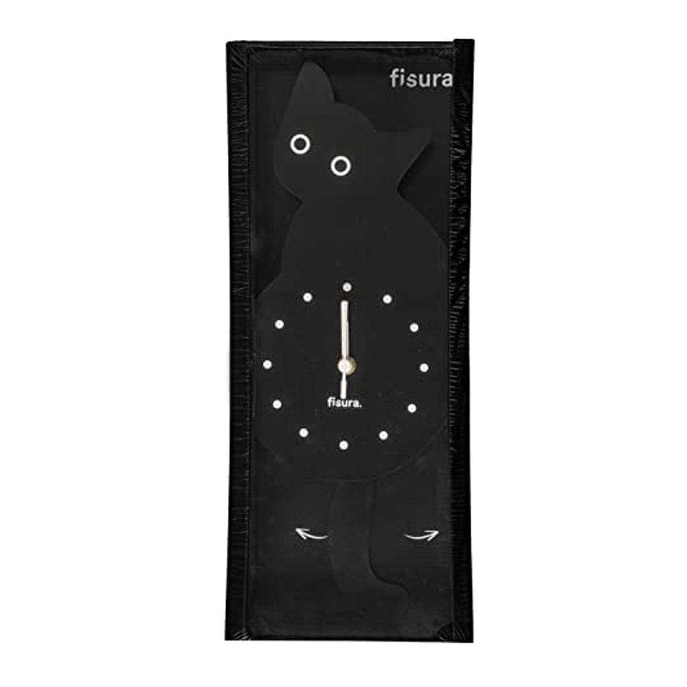 Sbam Design Orologio da parete – Gatto nero Vendita Economica