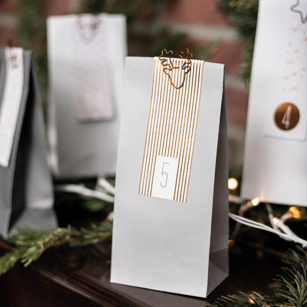 Sbam Design Set di 24 sacchettini calendario dell’ avvento Moda