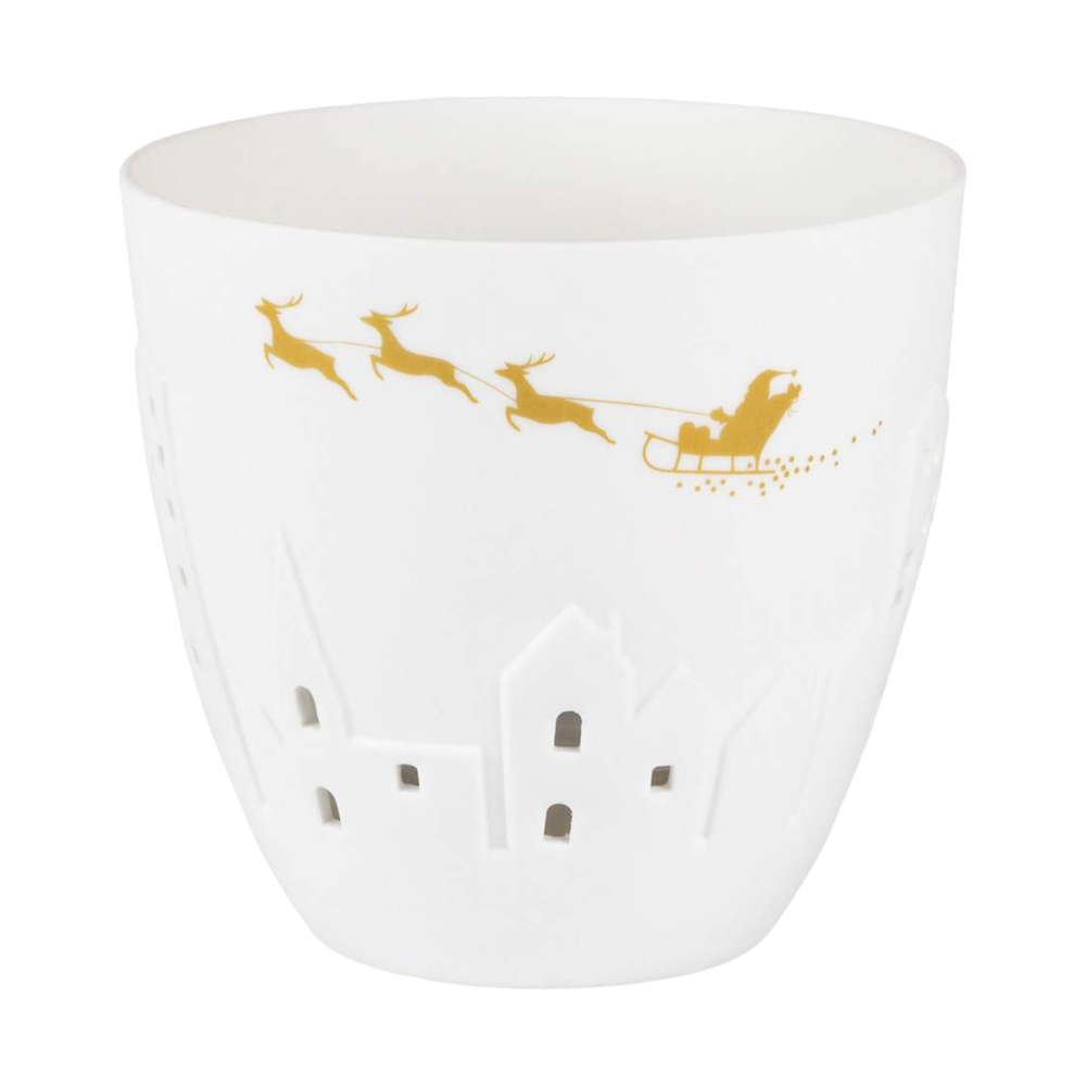 Sbam Design Porta candela in porcellana – volpe Italia