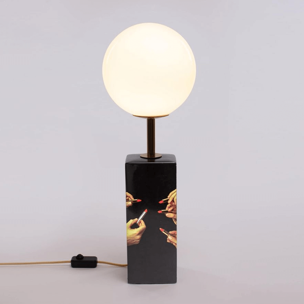 Sbam Design Lampada da tavolo Toiletpaper – Lipsticks Black In vendita