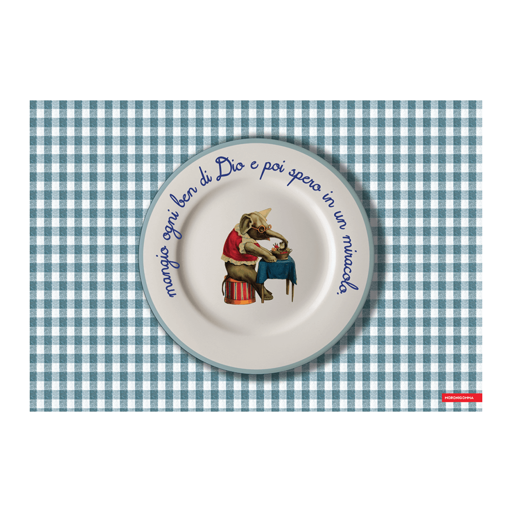 Sbam Design Tovaglietta lavabile Mangia e Impara – Azzurro Acquista Ora
