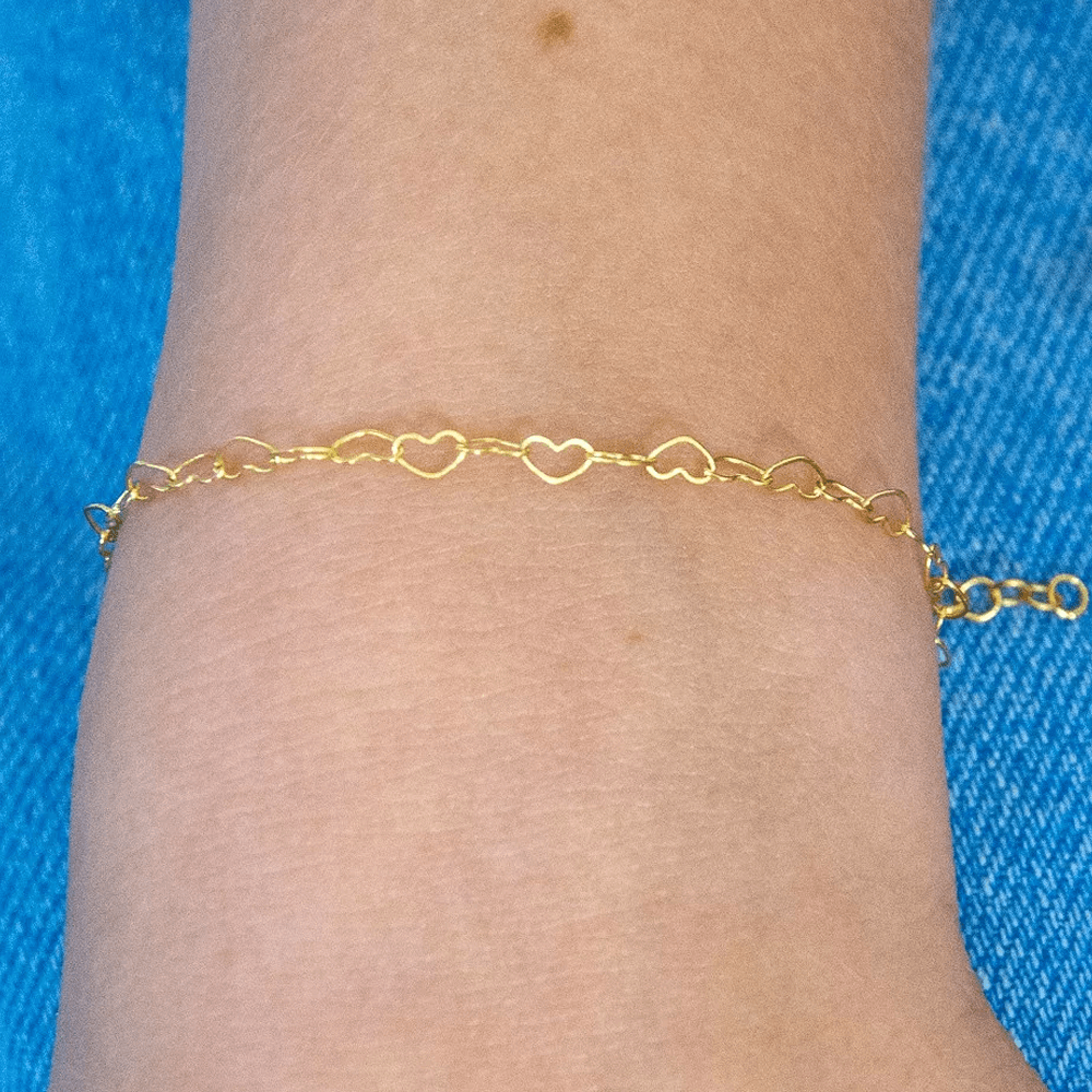 Sbam Design Bracciale catena cuori intrecciati Sconto
