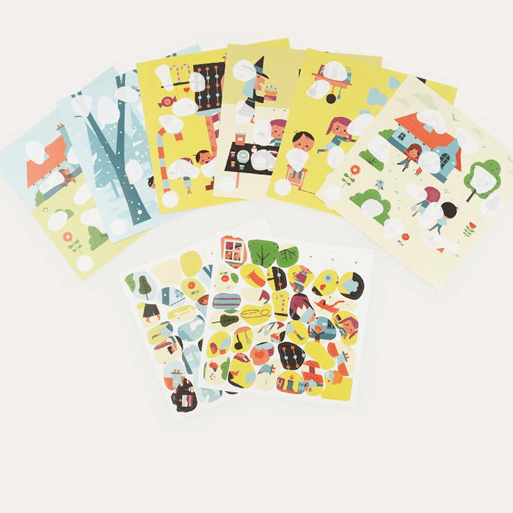 Sbam Design Cards con stickers – Hansel e Gretel Saldi Di Fabbrica