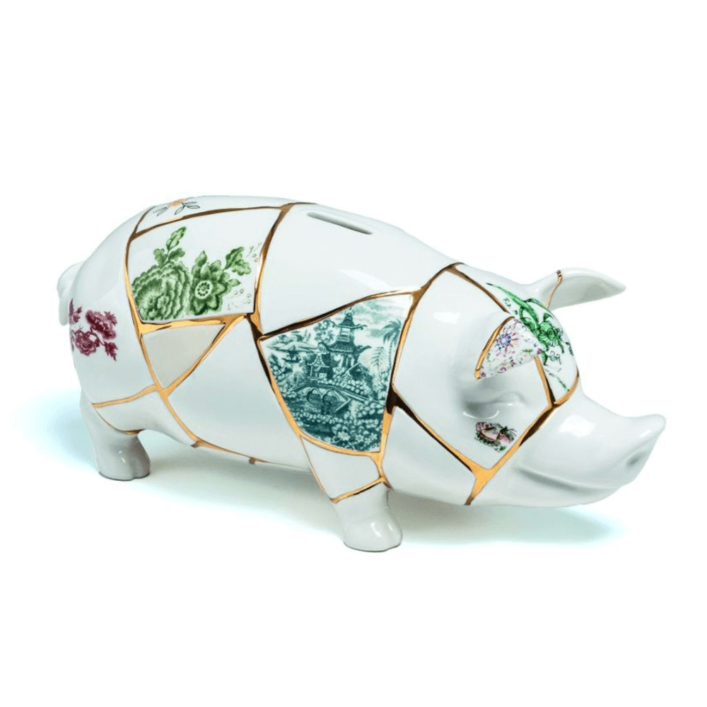 Sbam Design Salvadanaio in porcellana – Kintsugi piggy bank Moda