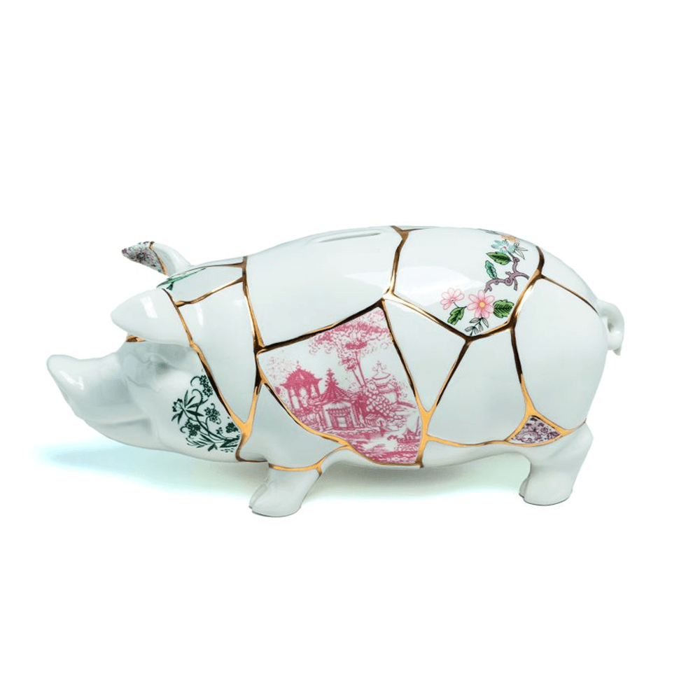 Sbam Design Salvadanaio in porcellana – Kintsugi piggy bank Moda
