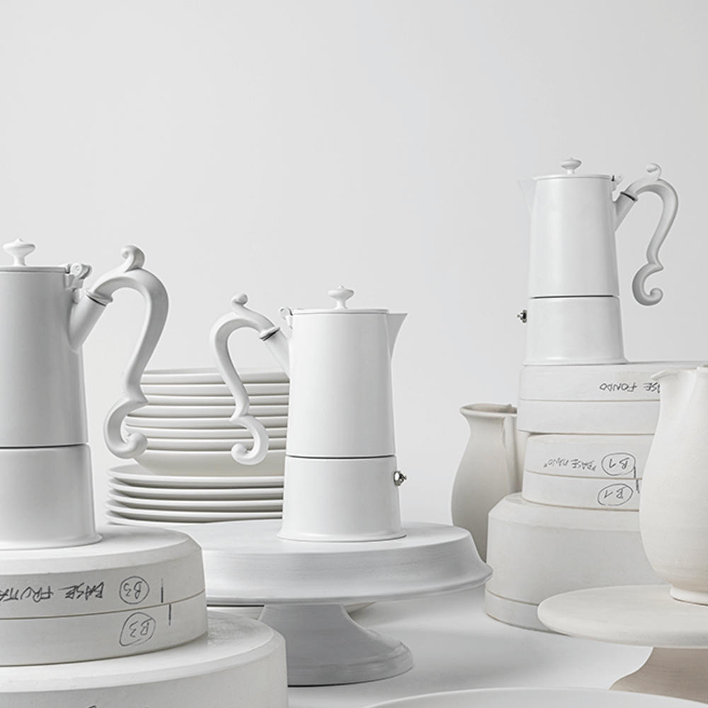 Sbam Design Caffettiera – Lady Anne White Promozione Limitata