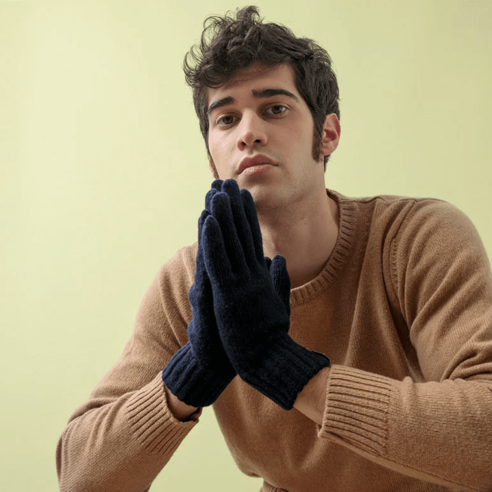 Sbam Design Guanti da uomo in Cashmere Rigenerato – Pier Paolo Outlet