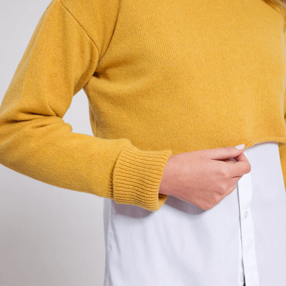 Sbam Design Maglioncino corto in Cashmere Rigenerato – Gilda Hotsell