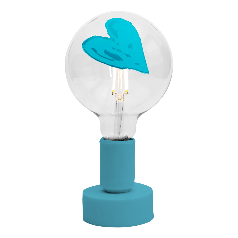 Sbam Design Tavolotto e lampada cuore Italy