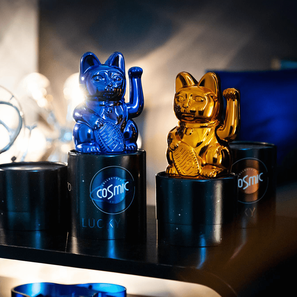 Sbam Design Maneki Neko – Gatto della Fortuna – cromato Qualità