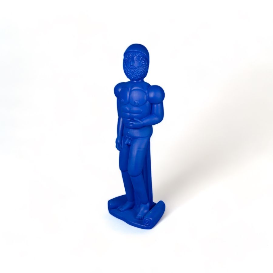 Seletti Terracotta Statue Helmet Blue Spedizione Gratuita