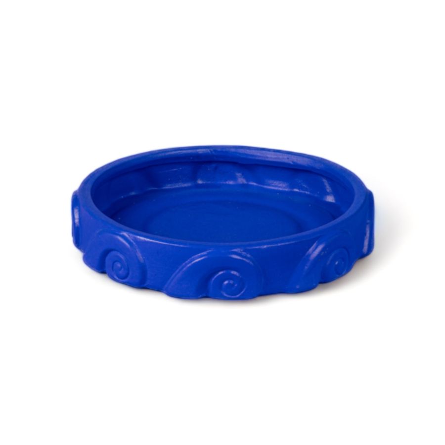 Seletti Terracotta Vase with Saucer Onda Blue Consegna Veloce